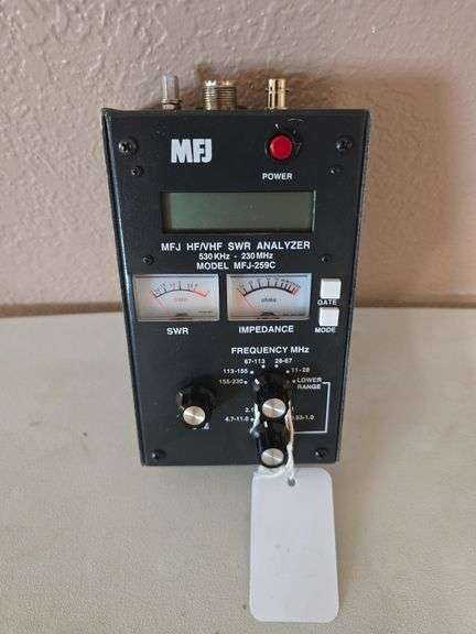Mfj Swr Analyzer Model Mfj 259c Schmid Auction