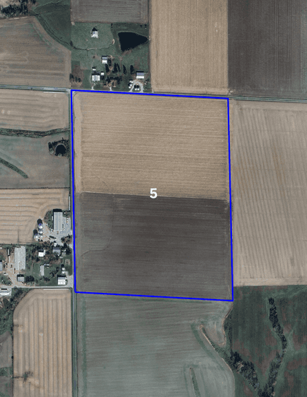 Tract 5: 50 +/- Acres (49.78 +/- tillable) Soil PI 97.2 Located in Section 13, South Muddy Township, Jasper County, IL  Road frontage on 200N and 550E.