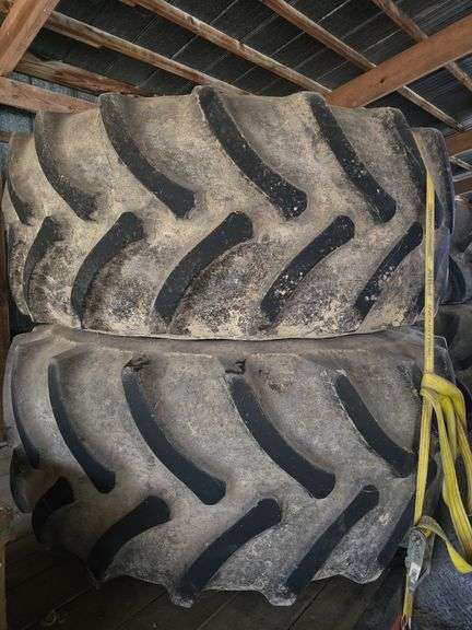 4 Floater Tires fit John Deere Sprayer, Firestone 710/70R38, 12 bolt