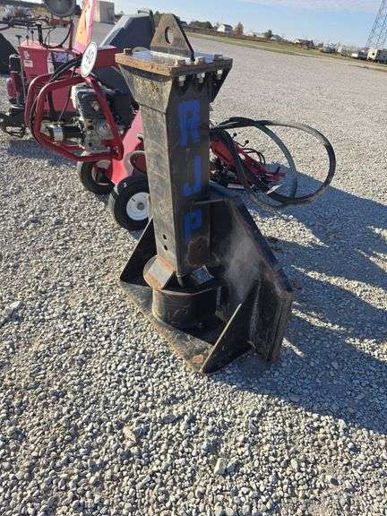 2018 Solutions ETPD550 Skid Steer Hydraulic Fence Post Driver, Works great