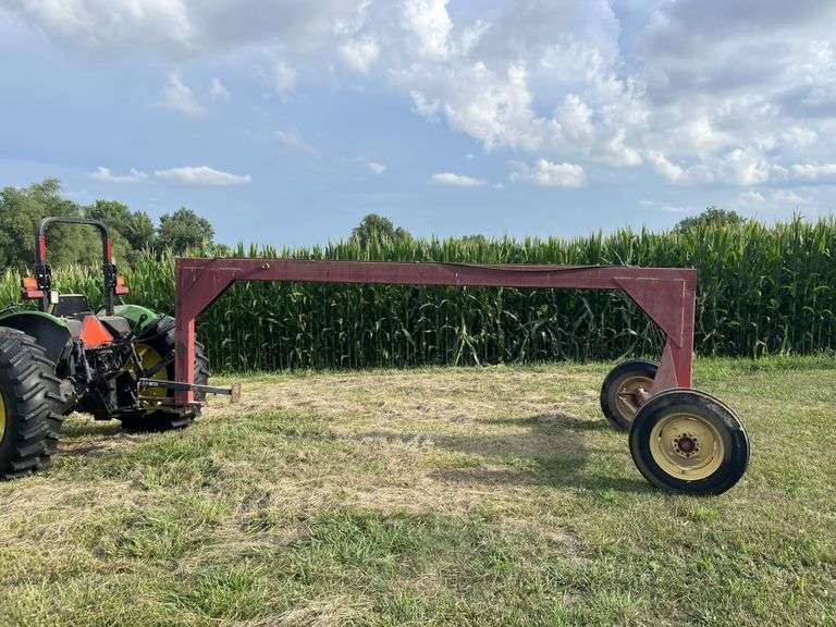 Pull Type Double Hitch to pull 2 Roll-a-Bar Rakes (to pull 2 hay rakes ...
