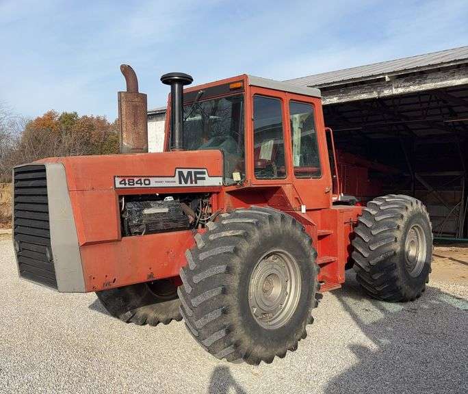 1980 Massey Ferguson 4840 4wd Tractor, Firestone 30.5-32 Tires, Bareback, 903 Cummins, 3 Remotes, Hour Meter Incorrect, (Shows 791 hours, 4 speed, high and low, LED lights, s/n- 9D 002155 ( Spent $10,500 last year on Multipower gone through and new Clutch on transmission)