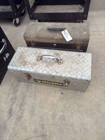 Craftsman toolbox, Husky diamond plated toolbox