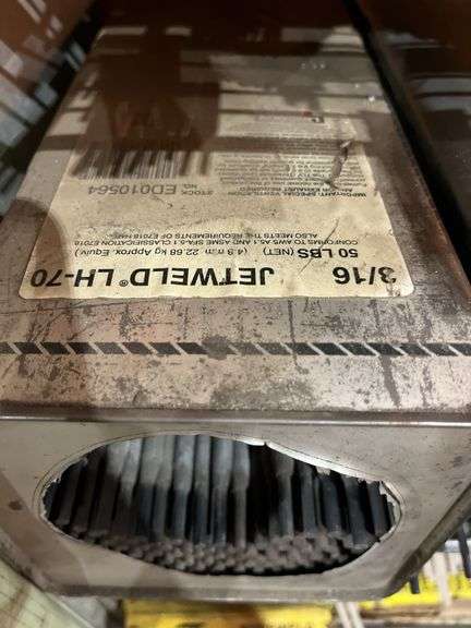 Shelf of Welding Rods 7018