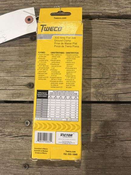 Tweco 300-amp Flat Jaw Ground Clamp