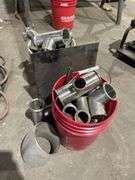 Assortment of Stainless tubing and Ts, and elbows