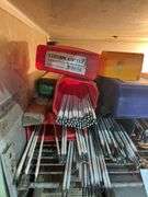 Shelf full of welding rods, 6011, 7018, 6013,