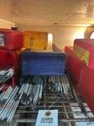 Shelf full of welding rods, 6011, 7018, 6013,