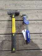 Irwin Vise-Grip Pipe Wrench and Mini Sledgehammer