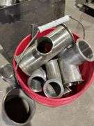 Assortment of Stainless tubing and Ts, and elbows