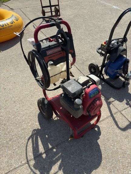 Craftsman 2800 psi pressure washer with 6.0 Honda engine - Schmid Auction