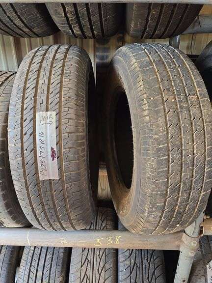 2 Dexte P225/75R16 tires no rims. - Schmid Auction