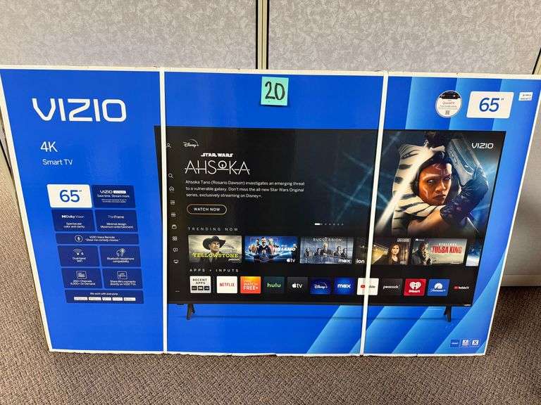 Large Screen TV donated by Walmart