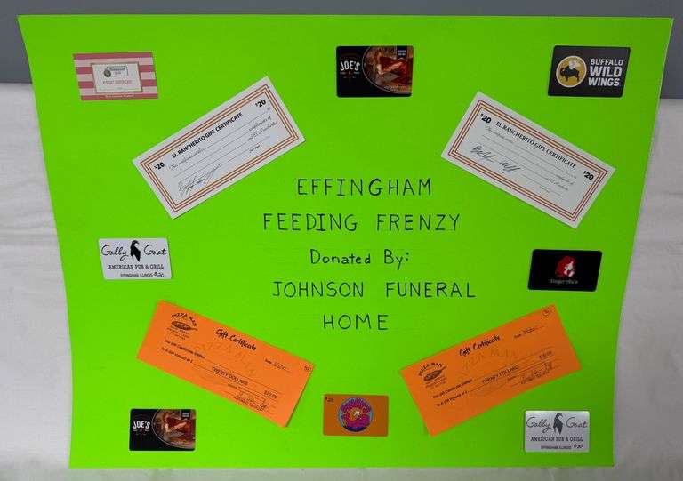 Effingham Feeding Frenzy donated by Johnson Funeral Home