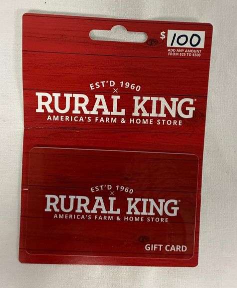 $100 Gift Card donated by Rural King