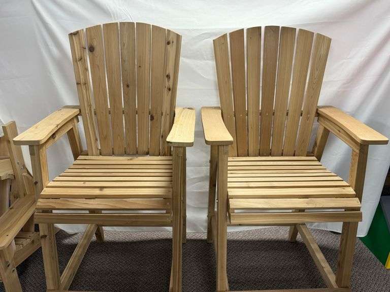 Bar Height Adirondack Chairs (Anonymous Donation)