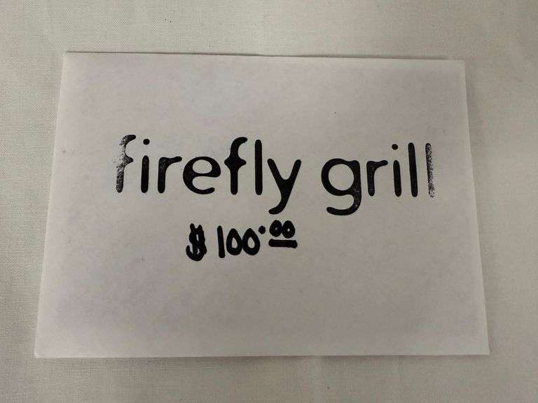 Dining at Firefly donated by Firefly Grill