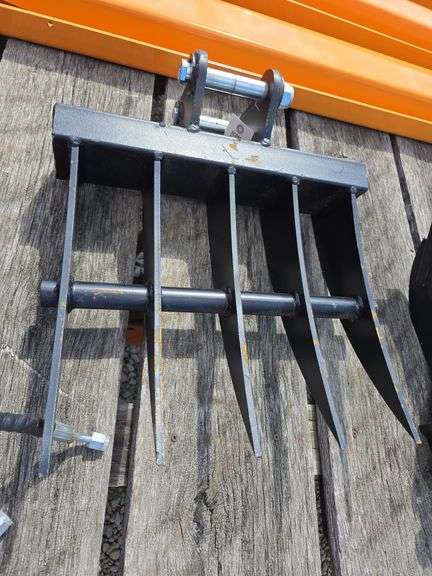 New 2025 rake attachment for mini excavator