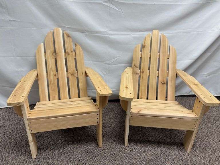 Matching Child Adirondack Chairs donated by Jim Wernsing