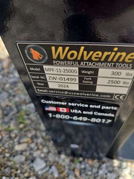 New 2024 Wolverine mini pallet forks