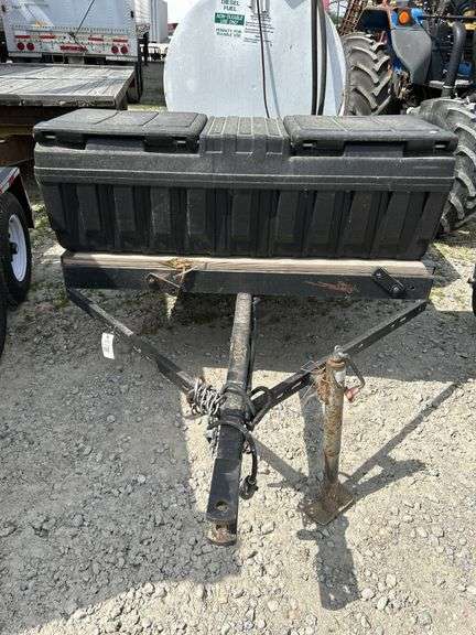 Homemade fuel trailer w/300 gal tank & pump.