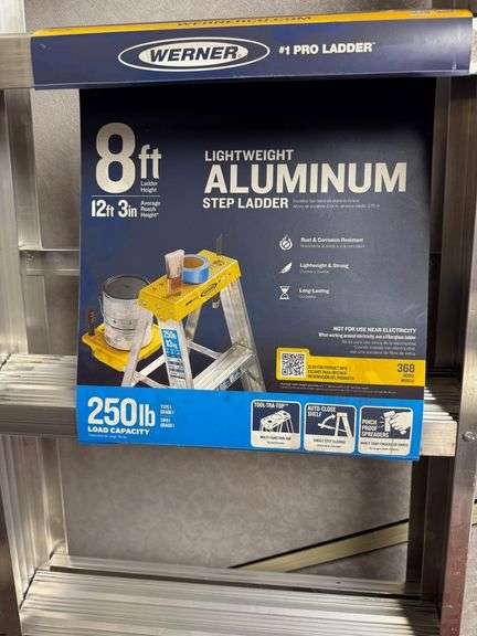 Aluminum Step Ladder donated by Grant & Molly Bushue
