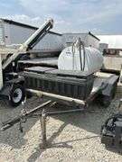 Homemade fuel trailer w/300 gal tank & pump.