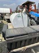 Homemade fuel trailer w/300 gal tank & pump.