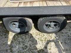 Homemade fuel trailer w/300 gal tank & pump.