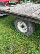 20ft hay rack wagon w/back rack