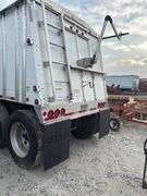 2017 Merritt 41ft Hopper Bottom semi-trailer, Ag Hoppers, auto roll tarp w/remote, good tires & brakes, 11R 24.5 aluminum rimes 96" wide 66" tall vin 1MT2P4222HH024525