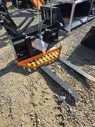 New 2024 Wolverine hydraulic adjustable pallet forks for skid steer, 48" long forks