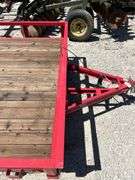 2015 PJ bumper hitch trailer, single axle, 14ft long x 7ft wide, new tires, new jack, VIN#3CVU81411F2533832