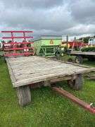 20ft hay rack wagon w/back rack