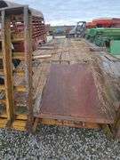 1985 tri-axel trailer 20' w/ramps used for hauling backhoe. VIN# 1S9FT9203FK061789
