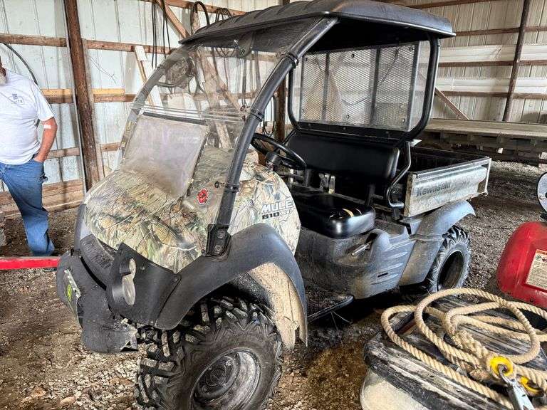 2011 Kawasaki 610XC UTV side by side 1,231 hrs. runs & drives new front tires, shed kept and driven slow, new front tires  JK1AFEE17BB500515.