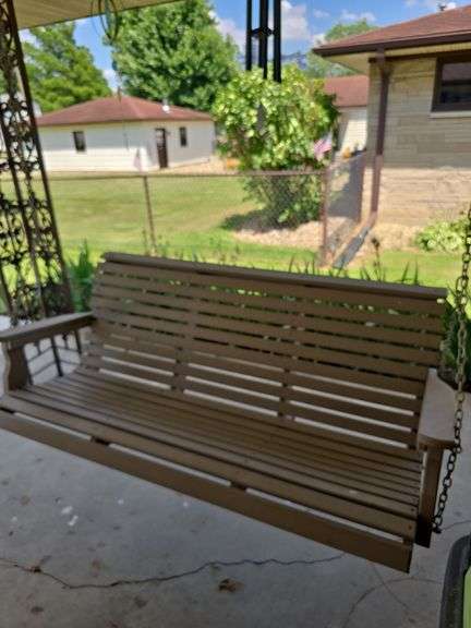 Hanging Porch Swing,  Vinal/Hard Plastic
