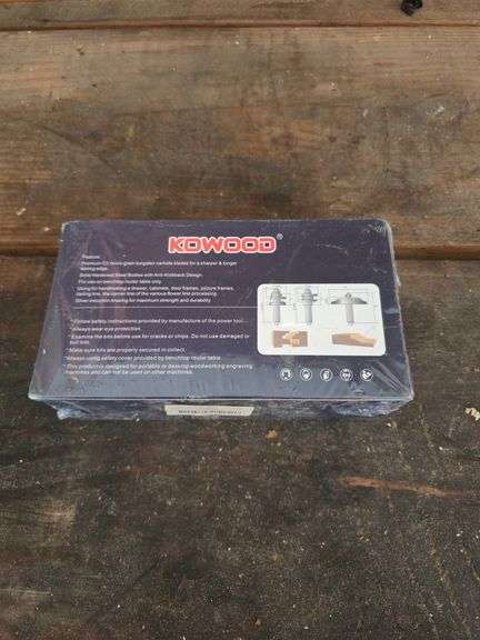 Kowood 3pc high versatility 1/2" shank ogee rail and stile ogee raise panel router bit set