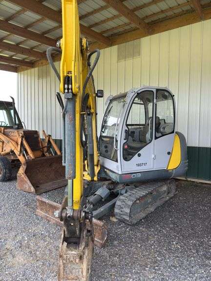 Wacker Neuson Model 3503 Mini Excavator, Hyd. Thumb, 12'' Blade, 705.2 hours, s/n- WNCE0307JPAL00299