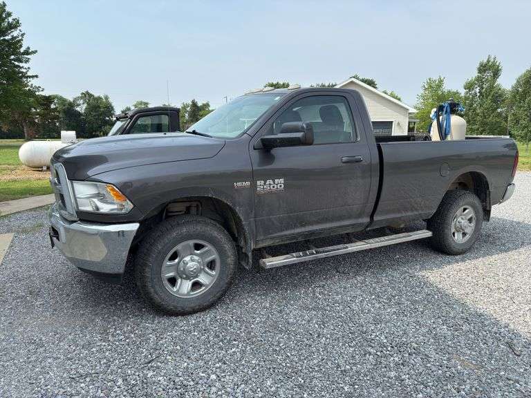 2014 Dodge Ram 2500 Single Cab Pick Up Truck, Hemi, 98,000 miles, 4wd, 6.4 ltr. V-8, Power Mirrors and Power Locks, Flip Up Console, VIN- 3C6MR5AJ5EG218554.