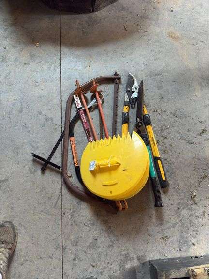 Pruner, Hand Saw, Auger Bit, Hand Rakes