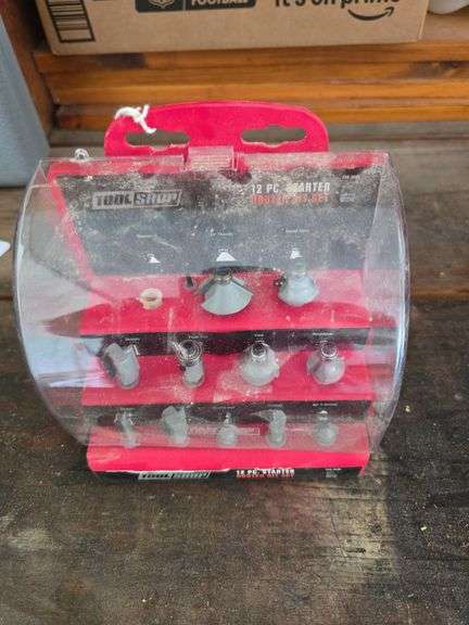 Tool shop 12 pc starter router bit set, missing 1 bit