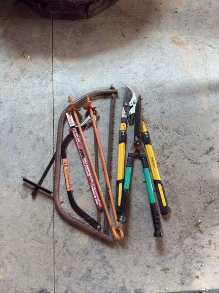 Pruner, Hand Saw, Auger Bit, Hand Rakes