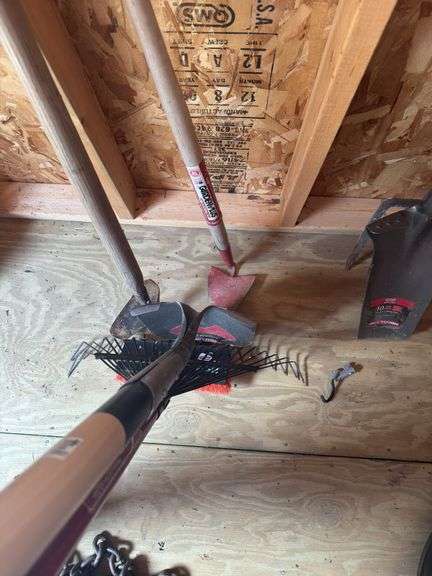 Hoe, Rake, Shovel, and Brush