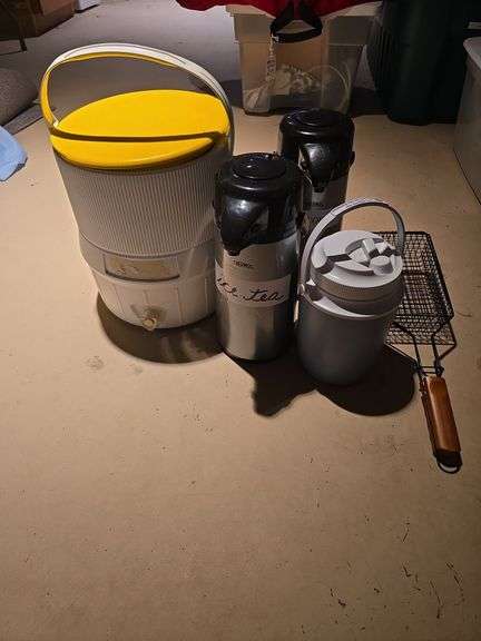 Igloo, thermos water dispenser and misc