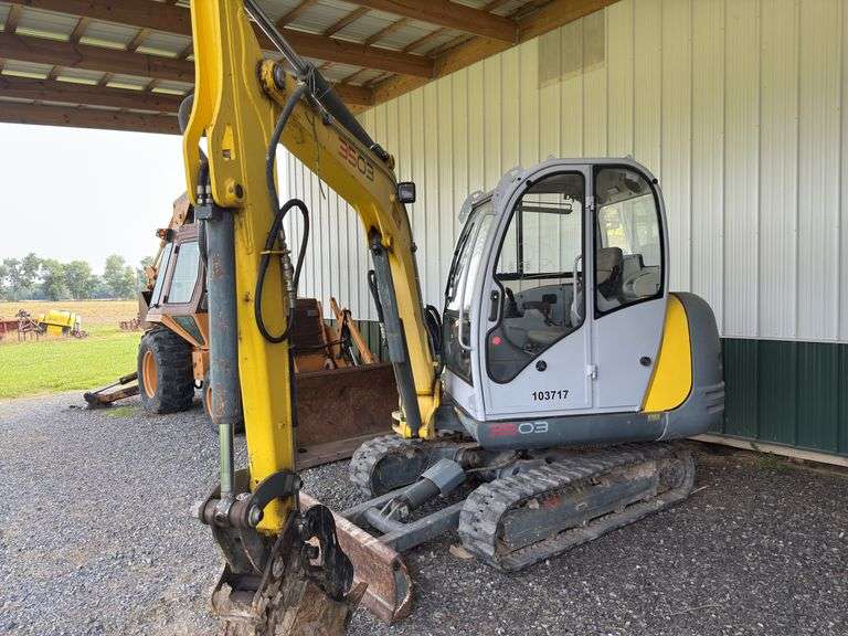 Wacker Neuson Model 3503 Mini Excavator, Hyd. Thumb, 12'' Blade, 705.2 hours, s/n- WNCE0307JPAL00299