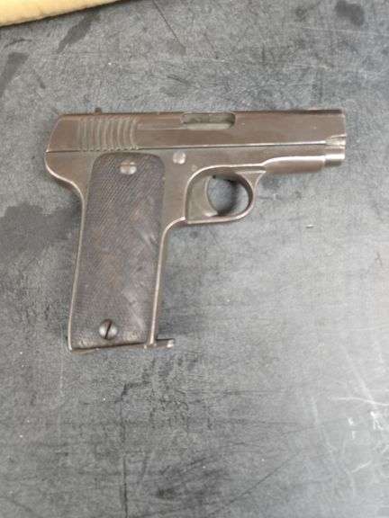 EIBAR- Model 1916 Army Issue with case, s/n- 31973