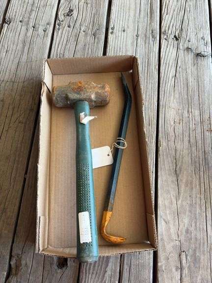 25' Tape Measure and Mini Sledge, and small pry bar
