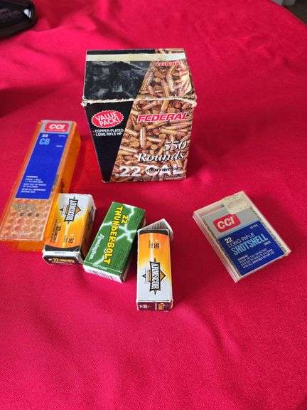 22 LR shells, shotshell, shorts and misc