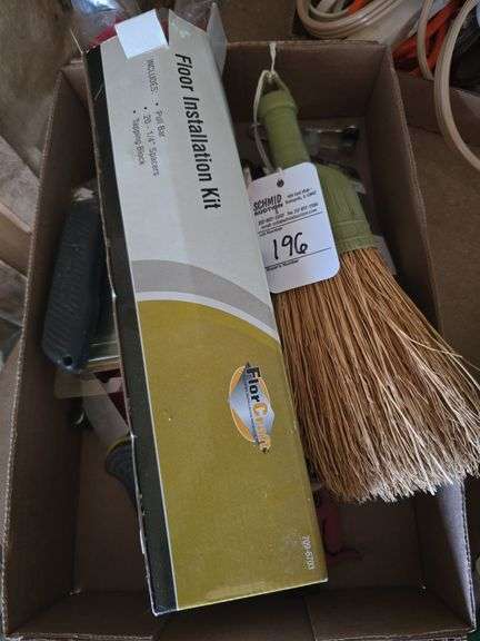 Scissors, filter wrench, nails, and misc